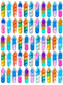 1/12/36pcs Random Color Creative Keychain Pendant, Ideal Gift For Friends And Family, Perfect For Daily Matching, Suitable For Any Occasion Or Holiday, Suitable For Backpack Enthusiasts, Art Lovers, Easter, Autumn Home Decor, Christmas Decor, Room Decor - Multicolor - View 9