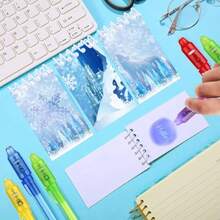 Ml Frozen Party Favors 12 Invisible Ink Pen And 12 Mini Notepads Frozen Party Goodie Bag Stuffers Classroom Prizes Party Suppliesxx - Màu xanh lam - Xem 3