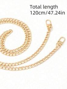 1 Piece Fashion Bag Shoulder Strap, Wallet Chain, Crossbody Aluminum Chain Handle, Single Shoulder Handbag Replacement Chain, Multiple Sizes Available, With Retro Simple Alloy Buckle - Multifunctional Aluminum Chain Handbag Shoulder Strap - Multicolor - View 18