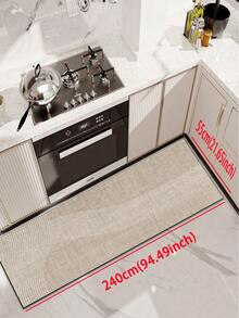 [HOT!!!] 1 tấm thảm sàn nhà bếp bằng gel silica, họa tiết tuyến tính tối giản, phong cách sang trọng, thảm nhà bếp chống mỏi có đệm, độ dày khoảng 3mm, thấm nước, thích hợp cho nhà bếp, phòng tắm, lối vào, phòng giặt ủi - Nhiều màu - Xem 14