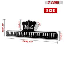 5 Core Music Sheet Holder Clip Pair Durable Page Holder - 黑色 - 查看 3