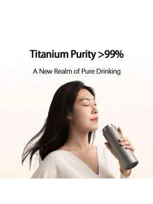 Xiaomi Titanium  Cup Ti2 350ml Office Lightweight Titanium Cup Tea And Water Separation Insulation Long-Term Temperature Retention Simple Design Portable - Pure Titanium Color - View 2