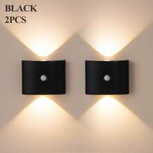 LED Smart Sensor Wall Lamp , Indoor Motion Sensor Wall Lamp, Wireless LED Wall Light, Battery-Powered Night Light, Adhesive Design, Rotatable, Portable, Easy To Install, Adjustable Color Temperature And Brightness, Suitable For Hallways, Bathrooms, Bedrooms, Kitchens, Cabinets, Stairs, Entrances, Bedside, Tables, Closets, Home Decoration, Living Room Decor, Motion Sensor Light, Bedside Lamp, LED Light, Cordless Light - Multicolor - View 13