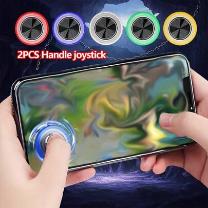 2PCS Mobile Game Controller/Joystick For Honor Of Kings (Arena Of Valor), Suction Joystick, 360° Control Metal Buttons, Mobile Game Controller For Tablets - Suction Cup Gamepad, Mobile Assistant, Mobile Game Controller (Multiple Colors)