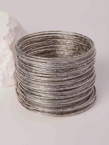 60pcs Vintage Coin Style Bangle Bracelets For Women