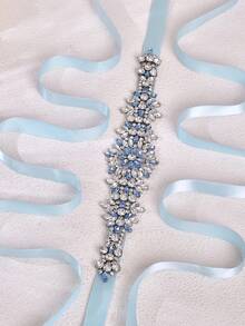 1 peça de cinto de cristal feito à mão, decoração de cintura para vestido de festa feminino, cinto de casamento com amarração, novo cinto de dama de honra