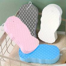 1 قطعة/4 قطع إسفنجة استحمام مقشرة الوجه - مقشرة سمكة ثقيلة الوزن، تنظيف الجسم وإزالة الجلد الميت، إسفنجة استحمام سريعة التجفيف، أبيض ناعم، رمادي، أزرق، وردي، لاستخدام الحمام والسبا والصالون - مقشر، سطح مزخرف، إسفنجة مقشرة متينة