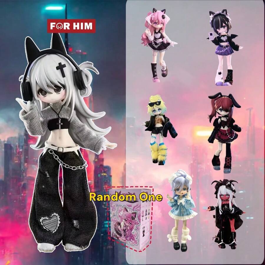 "Ten Thousand Escape Plans" BJD Surprise Blind Box, Movable Joint Doll, Dress-Up Toy, Mystery Box, Holiday Gift, Surprise Gift.Blind Box/Boxes,Surprise Box/Boxes (Random 1 Box)