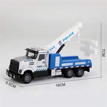 Alloy Construction Vehicles, Fire Truck Toys, Construction Crane Toy Series, Excavator, Mixer Truck, Bulldozer, Forklift, Dump Truck, Vehicles, With Lights And Sounds, Suitable As Birthday Gifts For Toddlers, Kids, Boys And Girls - Multicolor - View 25