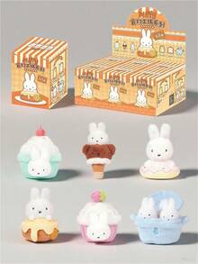 MIFFY (A Box Of) Foodie Workshop Plush Keychain Blind Box - 8 Style Collectible Surprise Bag With Mini Figure, Cute Plush Doll Gift For Girls (Official Licensed)