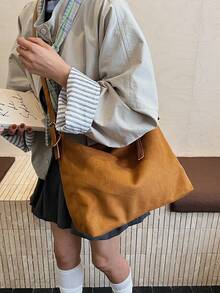 Bolso cruzado de moda para mujer, nuevo bolso de hombro de alta gama - Marrón - Ver 5