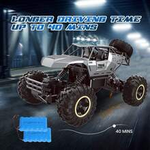 4DRC Remote Control Car - 2.4GHz High-Speed 33KM/H Remote Control Car Toy, 1:12 Monster Remote Control Car Off-Road With LED Headlights And Rechargeable Batteries Adult Gift, Birthday Gift, Gift Box Packaging - Black - View 7
