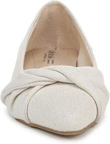 Women's Palm Ballet Flat-2025 - 自然色/銀色 - 查看 2