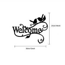 CIFbuy 1 件简洁优雅的蝴蝶迎宾装饰标牌和牌匾。这是一款简约的金属墙面艺术工艺品，可用于入口墙面装饰。非常适合家居和办公室装饰。