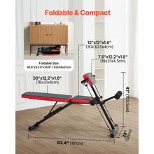 Multi-Functional Weight Bench For Full Body Workout, Roman Chair Hyperextension Bench, 770 Lbs Adjustable & Foldable Equipment For Back Arm Core Ab Workout, Sit Up Exercise Machine For Home Gym - Black - View 6