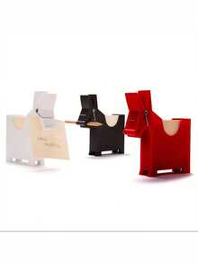 1pc Cute Desk Note Clip, Memo Organizer, Red PVC Office Supply Organizer, Fun & Practical Home Or Office Desk Decor, Desk Accessory