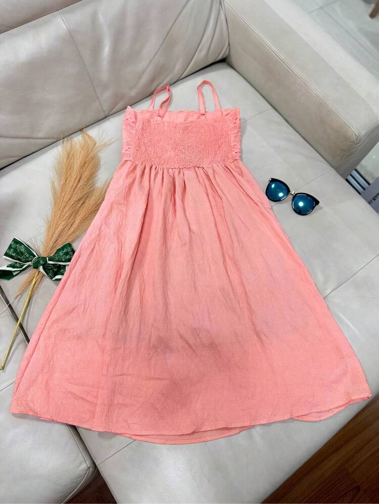 ANJO&M FASHION Short Dresses With Lace, Lined At The Back With Elastic, Size M G Gg Simple - لون برتقالي - مشاهدة 3