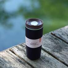 1pc 12oz Stainless Steel Vacuum Insulated Coffee Tumbler, Portable Travel Mug Suitable For Car, Office, Home, Camping, Modern Beverage Cup, Durable Household Container, Material, Outdoor Travel Companion - Multicolor - View 20