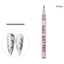1 支装白色美甲绘图笔涂鸦防水绘画描线记号笔指甲修甲装饰工具 - 彩色 - 查看 18