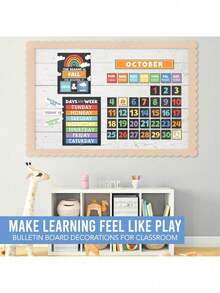 Classroom Calendar, 98 Pieces, Bulletin Board, Hadley Designs, Calendars & Planners, Calendar 2025, Calendar Creative Minimalist, Calendar>Teacher, Yearly Calendars, Calendario 2025-2026, Academic Calendar 2025-2026, Wall Calendar 2025, Numbers Calendar, - 色彩鮮豔的粉筆 - 查看 5
