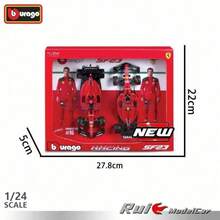 Burago 2 Sets Of Limited Edition 1/43 Scale Alloy Car Team F1 Set Formula Two Car Picture Frame Set Racing Model Hardcover Collector's Edition Red Bull/Mercedes/McLAREN/Ferrari Racing Model For Men's Birthday Gift