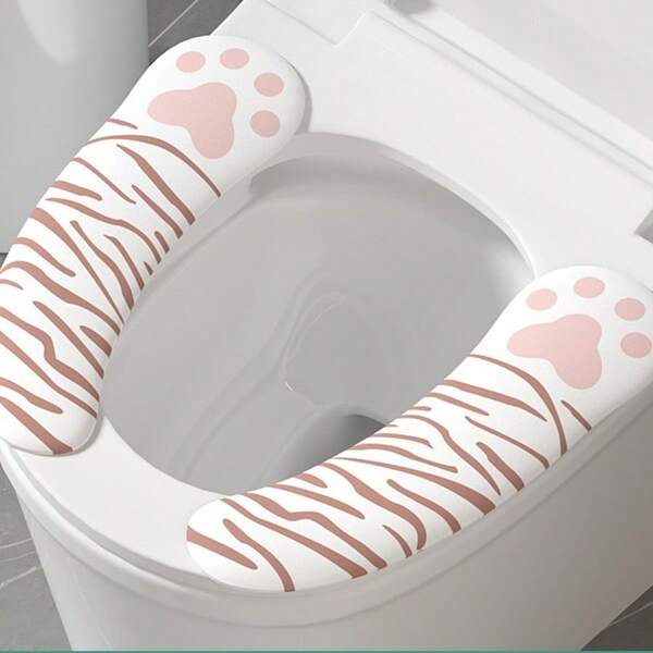 6pcs 3 Pairs Cute Cat Paw Pads Are Super Convenient To Use. Drawer Pads Are Sticky. Household Drawer Pads Are Light Luxury And Comfortable. The Black And White Colors Bring You A Different, Exquisite Toilet Mats, Cute Toilet Mats, Toilet Protection, Personal Toilet Cleaning, Daily Home Comfortable Experience For Drawer Decoration. Autumn And Winter Toilet Seats, Upholstered, Art/Painting/Tower
