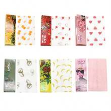 3/6 Pacotes Conjunto de Papéis Enrolados, Cones Pré-Enrolados Saborizados, Tamanho de Papel de Cigarro de 78mm, Queima Lenta, Variedade de Sabores Disponíveis, Acessórios para Fumar, Presentes de Aniversário para Amigos, Presentes de Natal