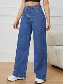 Women Jeans - Dark Wash - View 6