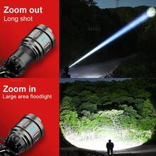 800W High-Power LED Headlight USB Rechargeable Remote Flashlight Ultra-Bright Long-Distance Tactical Light Infrared Sensor Fluorescent Flashlight Suitable For Camping, Cycling, Hiking, Night Climbing, Fishing And Hunting Light - Black - View 6