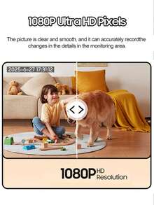 1pc Smart WiFi Battery-Powered Surveillance Camera, 3.6mm F2.0 Lens, IR LED Lights, Light Sensor, Microphone, Compact Black & White Rectangular Design, Rechargeable Wireless Security Camera For Indoor/Outdoor Home Use