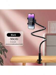 1PC Mobile Phone Clip On Stand (70cm/27.56inch), Bedside Mobile Phone Stand With 360 Degree Rotating Plastic Stand, Flexible Long Arm Gooseneck Stand Installation Fixture With Grip, Universal Mobile Phone Stand For Bed Table, Mobile Phone Stand For Lazy People, Universal Adjustable Stand For Bedside Desktop Live Streaming - Multicolor - View 5