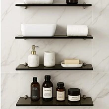 Combo 4 Shelves 10x30 Glass - Smoked - View 1