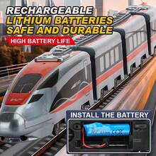 Kids Toy High-Speed Train, Remote Control High-Speed Rail Train, High-Speed Train Model, Realistic Mini Train Toy - Multicolor - View 6