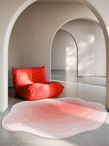 1pc Imitation Cashmere Carpet, Thickened Living Room Sofa And Coffee Table Floor Mat, Irregular Cloud Bed Blanket In The Bedroom, Kitchen Mat, Bedroom Plush Mat - Multicolor - View 4