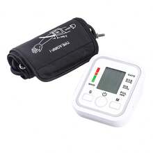 Digital Blood Pressure Monitor, Blood Pressure Monitor, Atrial Pulse, Health Protection, Three-Piece Set, Precision Pressure Measurement, Blood Pressure Measurement - White - View 4
