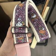 Sanrio 热销钱包带手提包斜挎包可调节替换包带吉他带可爱Hello Kitty印花可拆卸吊带肩带