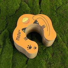 Rascador de cartón corrugado para gatos en forma de acordeón, magnético y versátil, sin desorden, autoentretenemiento, resistente a rasguños y desgaste, juguete para gatos