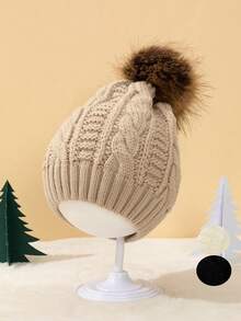 1pc Stylish And Cozy Kids Knit Hats, Premium Quality Children's Hats, Adorable And Comfortable Infant Knit Caps, Versatile Kids - 1PC - View 11
