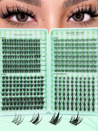 400 piezas de pestañas postizas de visón 3D esponjosas con rizo C, de alta calidad y precio talla grande bajo, nuevas pestañas postizas DIY, suaves y voluminosas, adecuadas para maquillaje, extensión de pestañas, pestañas cortas, pestañas DIY, pestañas de color claro, extensión de pestañas DIY en casa