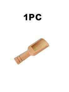 10pcs Mini Wooden Spoons, Bamboo Shower Salt Spoons, Tea Spoons, Laundry Powder Scoops, Milk Powder Scoops, Sugar Spoons, Multi-Purpose Wooden Spoons, Portable Spoons, Honey Spoons, Coffee Bean Scoops, Kitchen Utensils, Baking Tools - Khaki - View 14