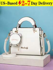 Fashionable Women's Handbag, Sweet And Ladylike, Korean-Style Leisure And Personality, Cat Single Shoulder Crossbody Bag, Tote Bag Fashionable And Versatile,  And Fashionable Women's Handbag, Cute And High-Quality Versatile Fashion Popular Daily New Handbag Single Shoulder Bag.Travel Accessories,Halloween,Halloween Decor,Fall Decor[US Local Warehouse] - 彩色 - 查看 12