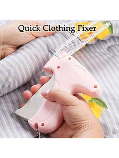 1 Set Mini Sewing Gun Kit, Including: Fine Needle Sewing Gun (For Garments), Mini Hanging Sewing Gun (For Garments), Quilting Tool, 6-Needle Quick Sewing Gun With 1000 Fasteners, Button & Eyelet Quick Fastener, Universal Garment Label Gun, Handheld Quick Repair Sewing Gun With Storage, Handheld Quick Sewing Gun For Garment Repair And Seamless Bedsheet Fixing, Soft Rubber Eyelet Setter