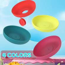 1pc/4pcs Silicone Ice Cream Set, Summer Popsicle Holder With Drip Guard, Leak-Proof Cone Stand, Portable Kids' Popsicle Tray With Snack Carry Case - Dishwasher - Multicolor - View 12