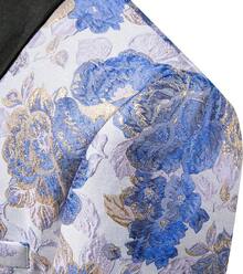 Barry.Wang Blazer For Men Paisley Sport Coat Lightweight Suit Jacket Regular Tuxedo Flower Mardi Gras Carnival Gift