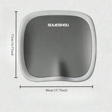 1件套人体工学腰部支撑垫，适用于办公椅，记忆海绵靠背和坐垫，柔软涤纶面料，舒适减压设计，适合家庭和办公室使用，可手洗，黑色和灰色可选。椅垫、坐垫、办公用品、椅子靠垫、游戏椅、办公桌配件