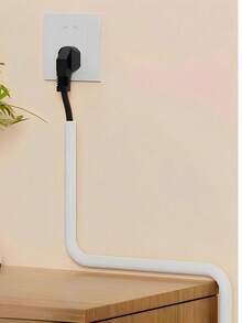 1 rollo de 1,5 cm x 2 m de canaleta decorativa para cables - oculta cables expuestos, gestión de cables suave y ordenada, evita riesgos de tropiezos, fácil instalación en superficie de piso, ahorro de espacio, tira protectora de cables duradera