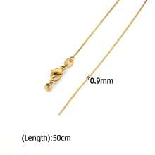 1 Pc Universal Threading Type Necklace Chain Color Retention 18k Gold-Plated Box Chain, O-Shaped Chain, Snake Bone Chain, Suitable For DIY Handcrafted Chain Necklaces, Suitable For Ladies To Layer And Wear Daily - Universal Needle Necklace Chain - View 10