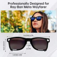 RayBan Meta Wayfarer Große RW4008 Brillengläser Clip Gläser Blendschutz Wayfarer Sonnenbrillen Gläser