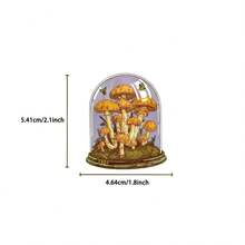 50张蘑菇瓶透明涂鸦贴纸，可重复使用，适用于行李箱、笔记本电脑、剪贴簿、节日装饰