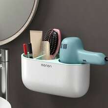 Bathroom Racks Bathroom Hair Dryer Rack Storage Rack Creative Wall Hanging Hair Dryer Shelf Hair Dryer Rack - Pink - View 3